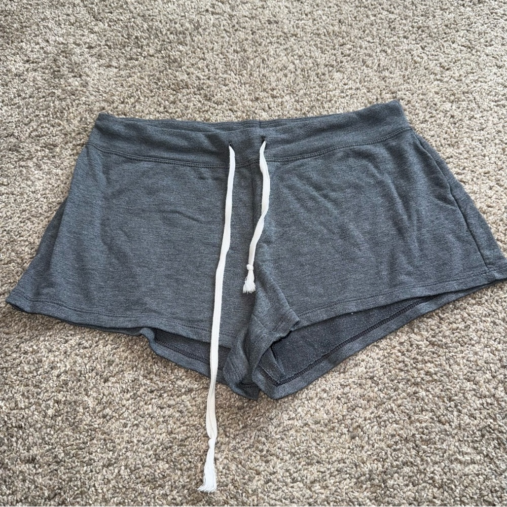 Aerie Charcoal Gray Lounge Shorts Medium | Soft Comfy Pajama Sleep Shorts